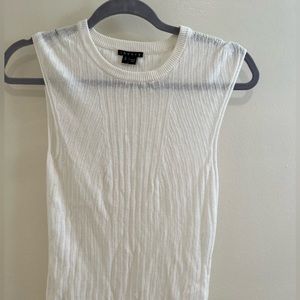 THEORY - white knit sleeveless